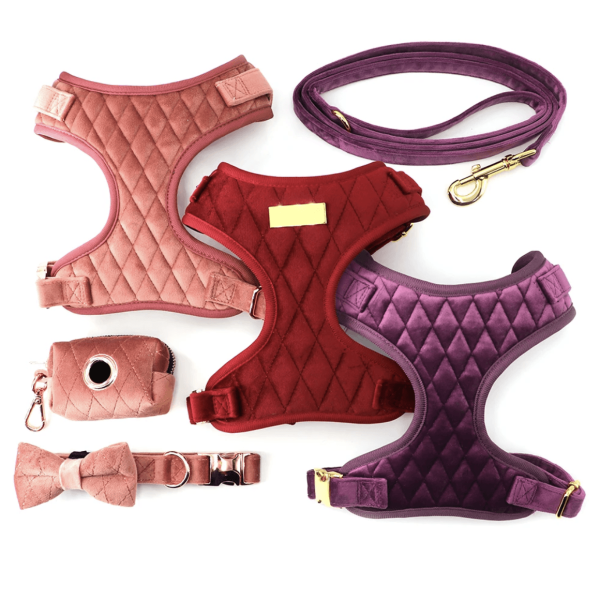 Custom Quilted Velvet Dog Harness Manufacturer Custom Quilted Velvet Dog Harness Manufacturer