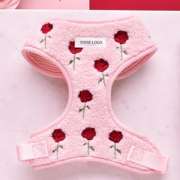 embroidered-teddy-adjustable-neck-harness-manufacturer